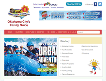 Tablet Screenshot of oklahomacitykidsguide.com